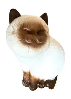 アメリカ80年代　大きな瞳が可愛い過ぎる優雅なシャム猫の陶器 アメリカ80年代 大きな瞳が可愛い過ぎる優雅なシャム猫の陶器