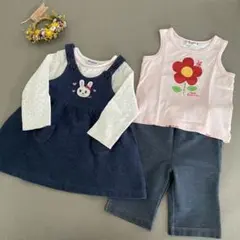 ミキハウス 4点セット 女の子 ベビー服 70 80