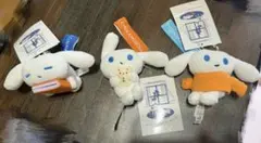 新品タグ付き　サンリオ　アイシナモロール マスコットホルダー 3点セット