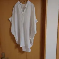 r.p.s スキッパーネック 半袖ブラウス ホワイトのサムネイル
