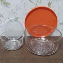レトロ　ガラス容器　2個セット