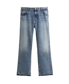 ZARA フレアフィットジーンズ ミディアムブルー JP28 EU34のサムネイル