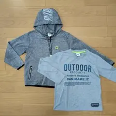 OUTDOOR トップス 150 グレー　２枚セット