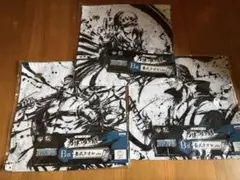 1番くじワンピース　男達の生き様　B賞墨式タオルセット　白ひげ、シャンクス、ロー