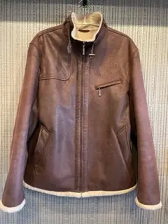 【絶版】BURBERRY BLACK LABEL ボア フライトジャケット Lのサムネイル