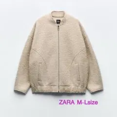 美品✨ZARA ザラ ブークレ オーバーサイズ ボンバージャケット M-L