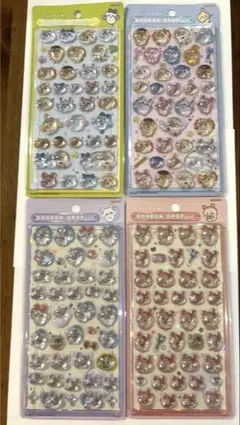 【正規品】ボンボンドロップシール　ちいかわ　第二弾　4種類　コンプセット
