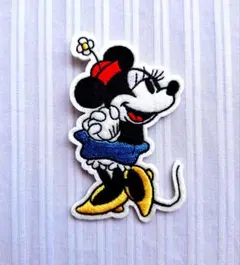 ミニーマウス・ウサギ・リボン・星のワッペンセット