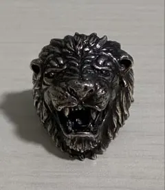 最終値下げ ライオンヘッド シルバー リング 指輪 22号 Signi刻印