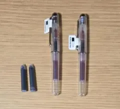 【2本セット】エルバン　ローラーボール　0.5mm　カートリッジインク用　クリアのサムネイル
