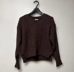 GUレディースニット 茶色