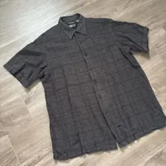 【90s vintage】レーヨン×リネン　半袖シャツ　ギャバジャン　50s 90s vintage】レーヨン×リネン 半袖シャツ ギャバジャン 50s - メルカリ