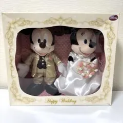 ウェディングドール　ミッキー・ミニー ぬいぐるみ