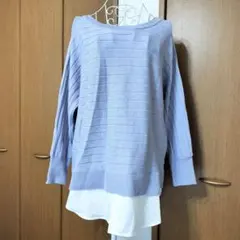 シューラルーSHOO-LA-RUE Lサイズ 重ね着風 長袖ニット