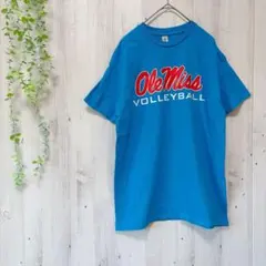美品✨GILDAN ギルダン オールドミス バレーボール Tシャツ ブルー M