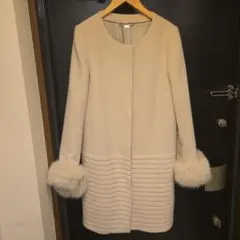 NOLLEY'S ベージュファー付きジャケット