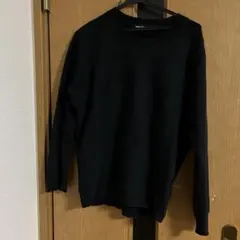 【美品】mercibeaucoup, トラ　プリント　トレーナー　黒　スウェット