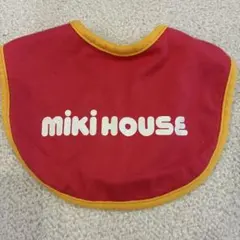 miki HOUSE スタイ よだれかけ 赤 黄
