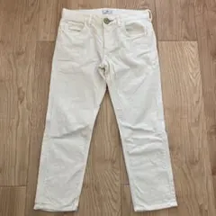 Lee riders ホワイト　クロップド　コーデュロイパンツ