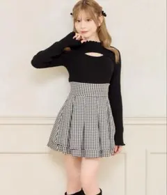 アプレ　apres jour ハイウエストフレアスカパン