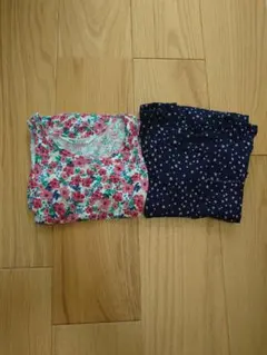 エイチアンドエム GAP 花柄 ハート ワンピース 110cm 女の子 2枚組