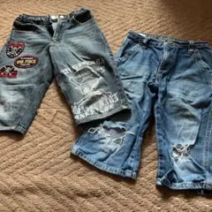 デニムハーフパンツ　130