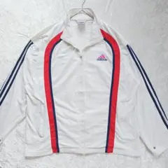 K49 adidasアディダスナイロンジャケットフランスカラー刺繍ドロー 