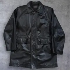 【牛革・本皮】 カーコートレザー ジャケット M/L　黒