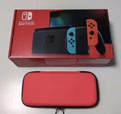 Nintendo Switch ネオンブルー/ネオンレッド 本体　カバー付き