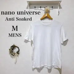 ナノユニバース　Anti Soaked 汗染み防止 Tシャツ 白　綿　レーヨンのサムネイル