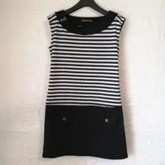CECILMcBEE　ボーダー 切り替え ワンピース　M
