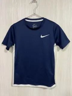 ②NIKEナイキ DRI-FIT キッズログプリントメッシュ半袖Tシャツジュニア