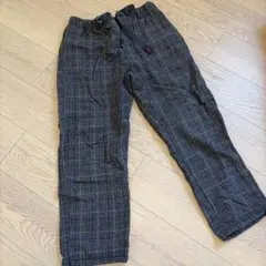 グラミチ　チェック柄　グレー　防風パンツ