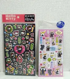 ハローキティ宮城限定ぷっくりシール むすび丸ぷっくりシール　2枚セット