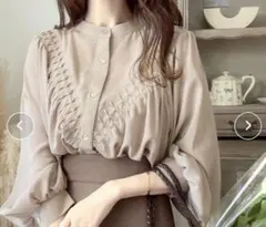 クラシカルエルフ　2way 切替デザインクラシカルブラウス　S