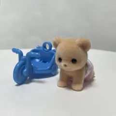 シルバニアファミリー ビスケットクマ　赤ちゃん　 人形と自転車
