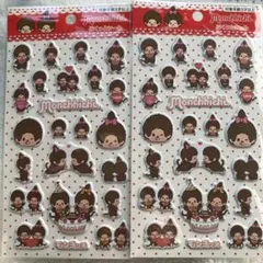 モンチッチ　ぷくっとシール2点セット