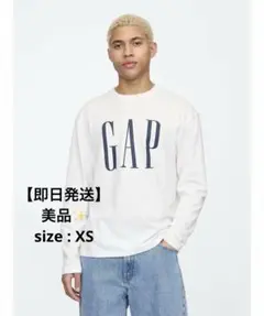 GAP 長袖 ロングTシャツ ロゴTシャツ メンズ XS