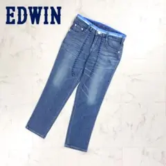 エドウィンジャージーズ ウエストリブデニムライクパンツ 青 XS*BD919