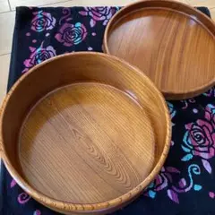 れんたろう 様専用7月28日限定値下げ‼︎昭和レトロ‼︎木製 蓋付き菓子器　茶器入れ