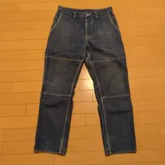 CHUMS デニム ワークパンツ ダブルニー
