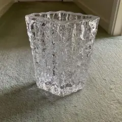 クリスタルガラス フラワーベース 花瓶
