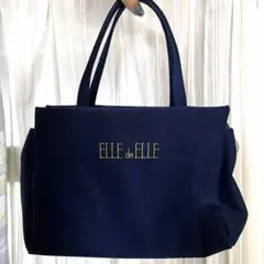 ELLE de ELLE ネイビー トートバッグのサムネイル