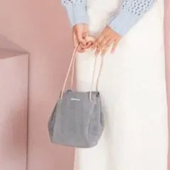 完売品　Ayakawasaki スエード クッキーバッグ グレー