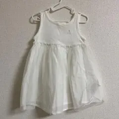 ○BabyGAP/チュールワンピース/タンクトップタイプ/白/80○