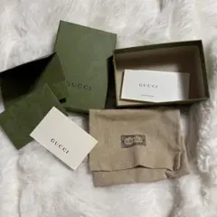 【良品】GUCCI ギフトボックス グリーン、布製袋