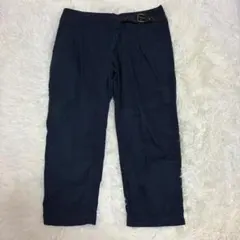 ジャーナルスタンダード タックパンツ ベルト付き 七分丈パンツ ネイビー 38