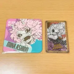 僕のヒーローアカデミア 原画展 芦戸三奈 アートコースター 箔押しクリアカード