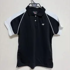 New Balance ポロシャツ 半袖 ブラック ホワイト レディース Lのサムネイル