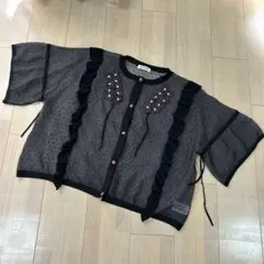 jocomomla 今季　Dulcinea フリルニットカーディガン　ブラックのサムネイル